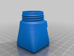 Water tight soda cap box with loop for keychain