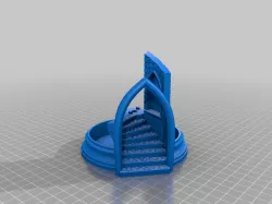 Yet Another (modified) Dice Tower Base and Tray (Imperial Version)