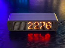 YouTube Counter Case for ESP8266 & MAX7219