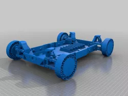 3D printed vehicle with hub motor, printable gear bearing and printable flexible tire