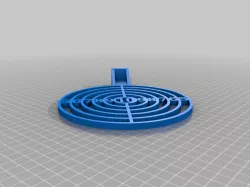6"Magnetic Target Stencil with 1/4" X 1/8" hole for magnet
