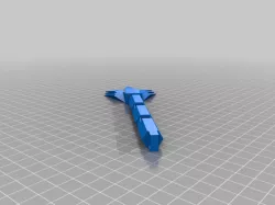 8-bit Articulated Griffin Tail Keychain 