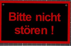 Bitte nicht stören! Schild 
