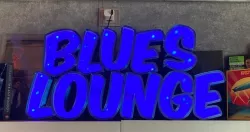 Blues Lounge LED Letters Lamp 