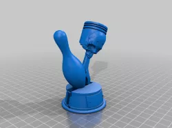 Bowling piston trophy
