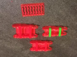 Cable chain for CNC and printer, printed flat remix