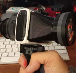 Canon eos M hinged viewfinder