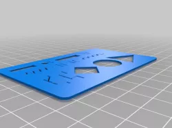 Credit Card Size Circuit Schemathic Stencil
