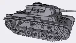 early Panzer III tank