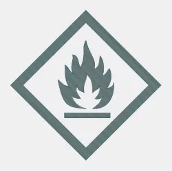 Flammable Symbol Stencil