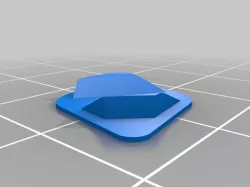 Guitar pick with thumb grips - easy print