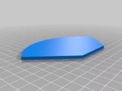 Gun arc 90 degree template