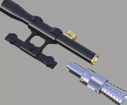 Han Solos DL 44 Blaster Parts