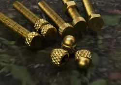 Hex and narrow knurled head M14x90 Screws