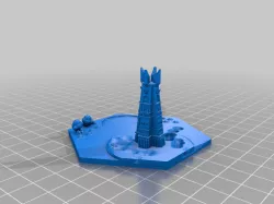 LOTR Catan Brick Hexes - Isengard & Mordor