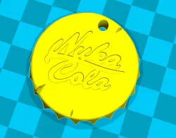 Nuka Cola Cap Keychain