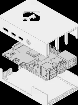 Passberry, a minimal case for Raspberry Pi 4
