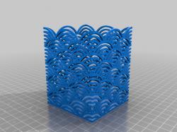 Seigaiha Wave Pattern Pen Holder 3D Models | Page 1 | STLFinder