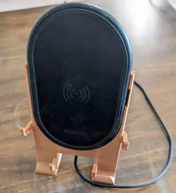 Phone stand uses Costco Ubiolabs wireless charger