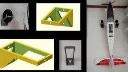 RC Plane Vertical Wheel Wall Mount
