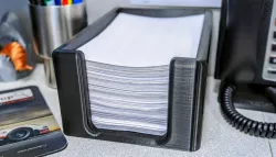 scrap paper bin