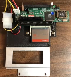 SCSI to CF (ACARD AEC-7722) mounting bracket for Agilent 16702B Logic Analyzer