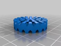 Self-Kingable Checkers Piece [print-in-place]