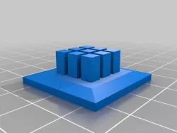 Snapmaker laser bed clamp square remix