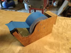 Tape dispenser (plywood base) - french cleat