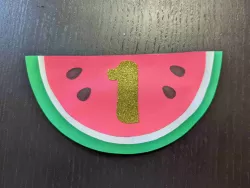 Template for Paper Watermelon