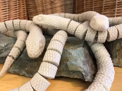 Three Textured Articulating snakes