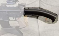Tippmann TMC shoulder drop stock with remote air connector