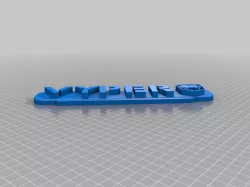 Vyper Lettering 3D with Logo and Background