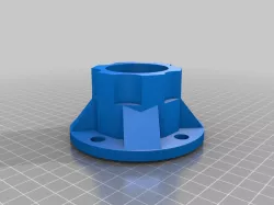 Wheel hub for 550 12v dc motor