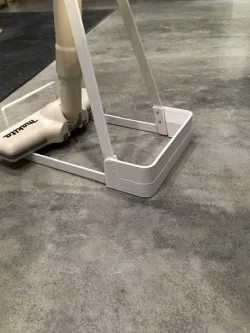Yamazaki stick cleaner stand robot vacuum blocker