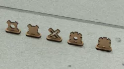Zombicide Assorted Markers, Laser-Cut