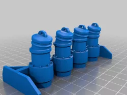 1/14 scale Tamiya tractor trailer accessories.