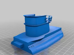 28mm Pulp Wargame Submarine