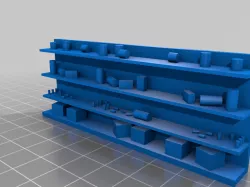 28mm shop fittings - shelves and commercial fridge