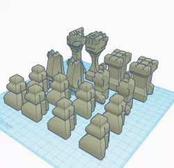 2D 3D Chess set