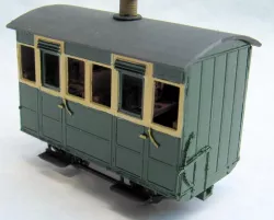 7mm scale 0-16.5mm Glyn Valley Tramway Third class coach