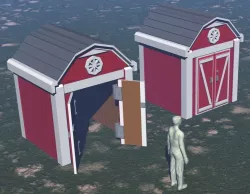 American Backyard Shed Type 2 - HO Scale (1:87)