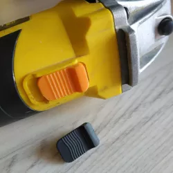 Angle grinder button