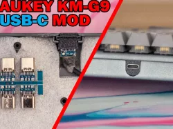 Aukey KM-G9 Keyboard USB-C Port Mod