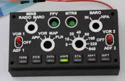 Backlit buttons for 737DIYSIM AFIS