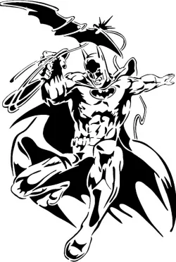 Batman stencil 11