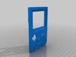 Beskar, OEM compatible gameboy pocket front STL