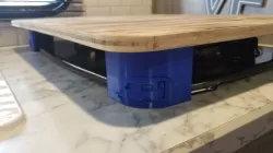camper stove cover corner