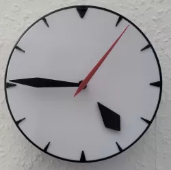 clock with magic / magnetic hour hand v2