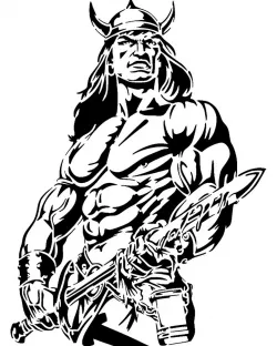 Conan the Barbarian stencil 2